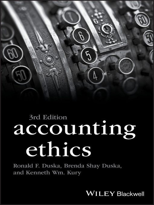 Title details for Accounting Ethics by Ronald F. Duska - Available